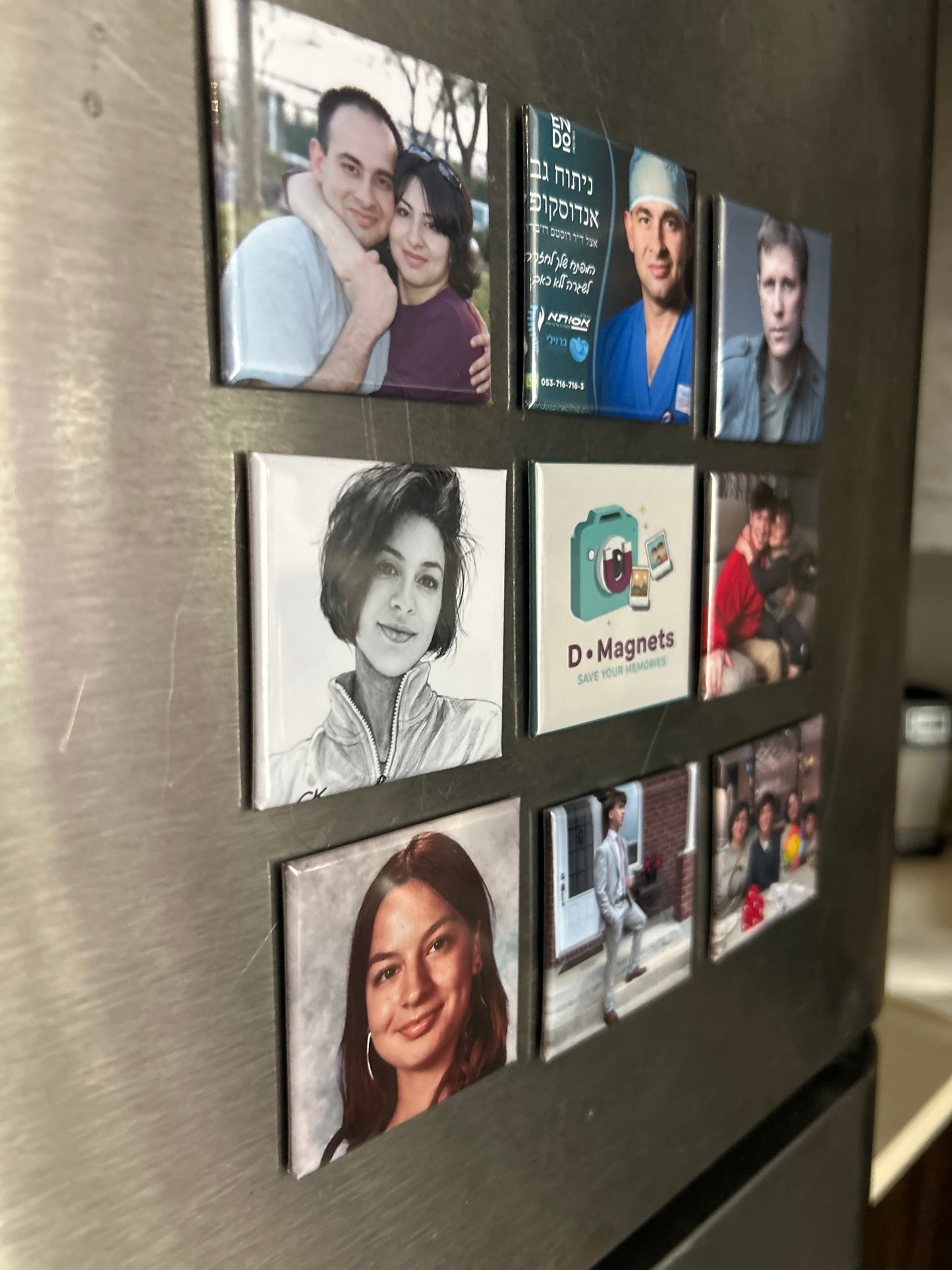 Custom Photo Magnets Set of 9