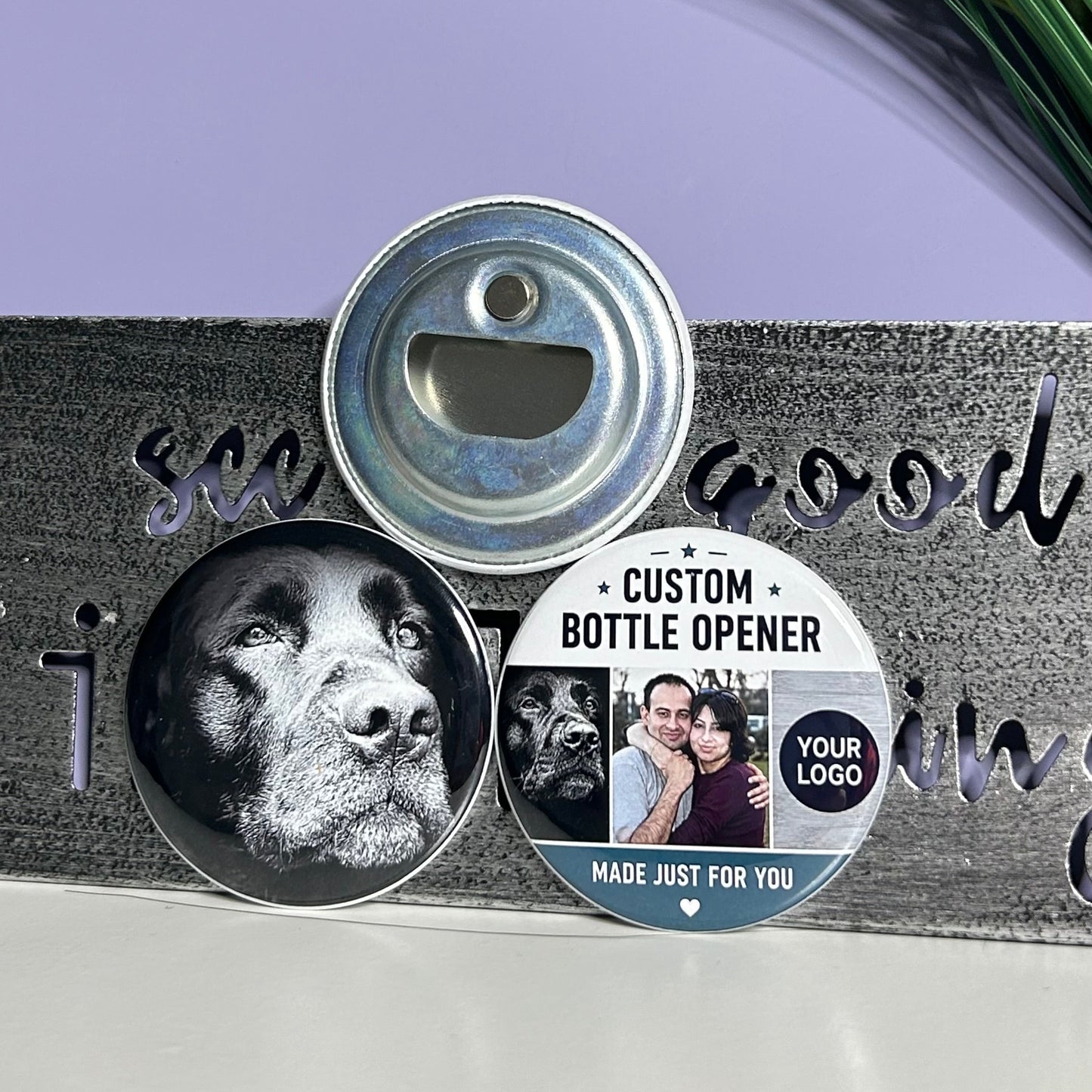 Custom Photo Bottle Opener Magnets