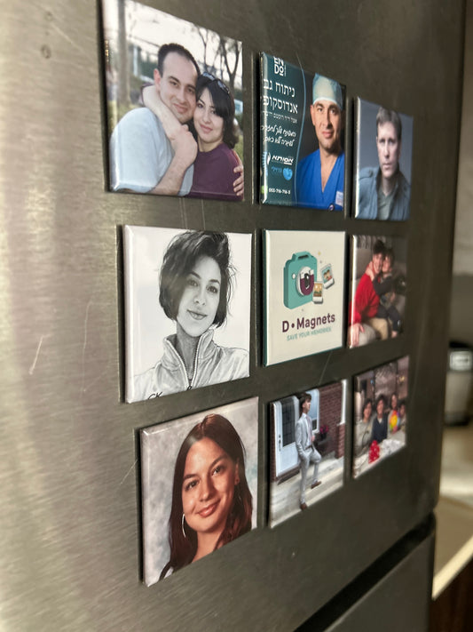 Custom Photo Magnets Set of 9