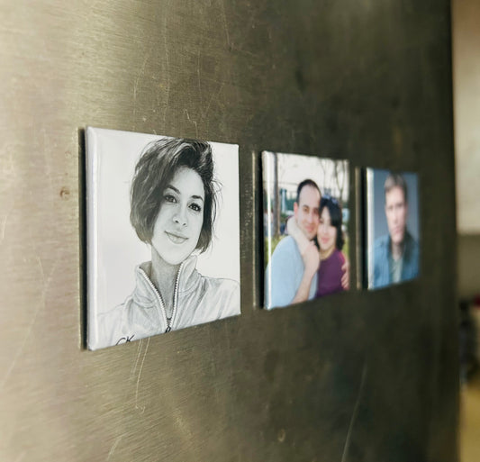 Custom Photo Magnets Set of 3