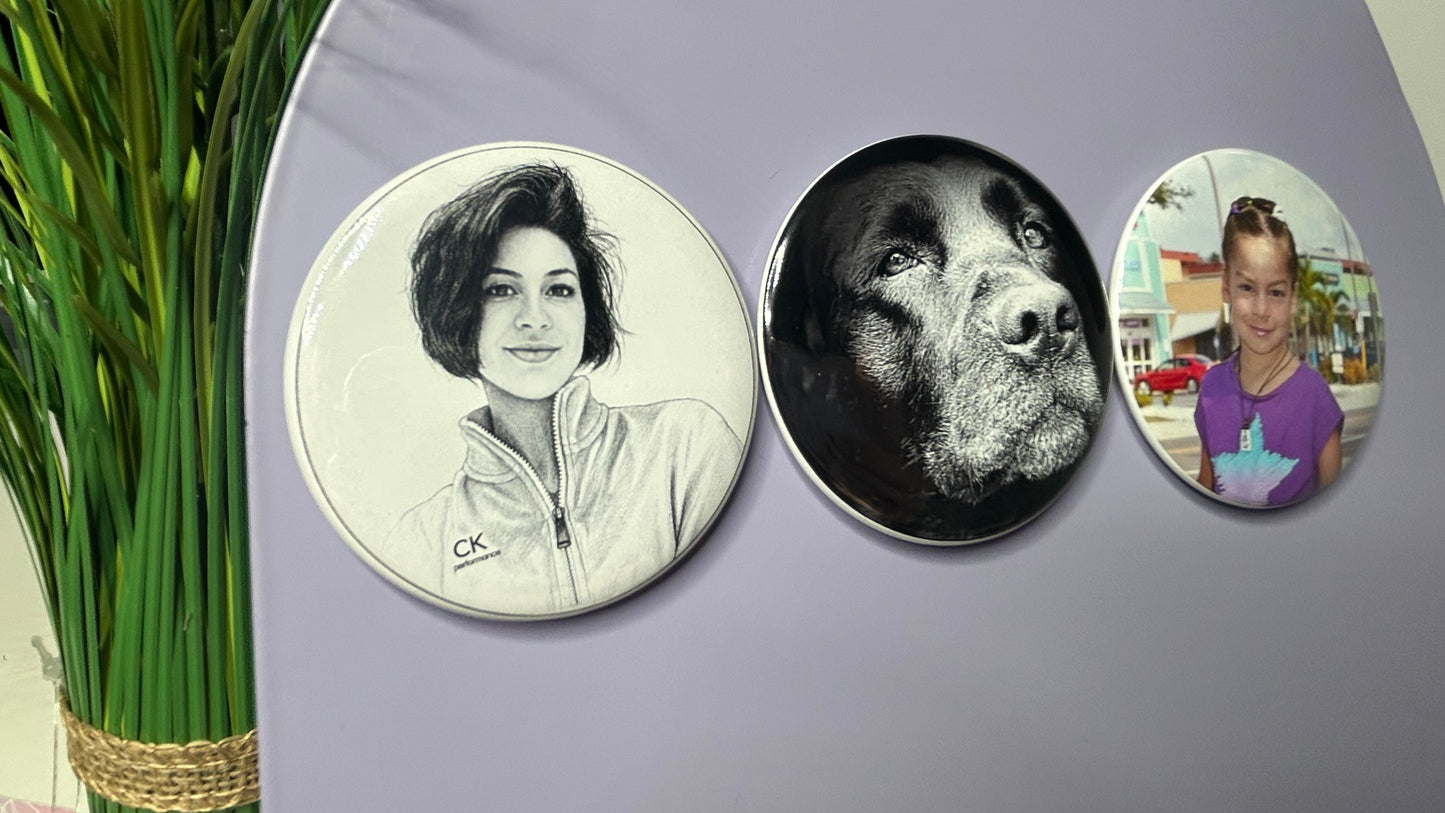 Custom Round 2.25" Photo Magnets