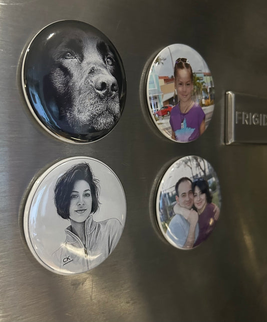 Custom Round 2.25" Photo Magnets