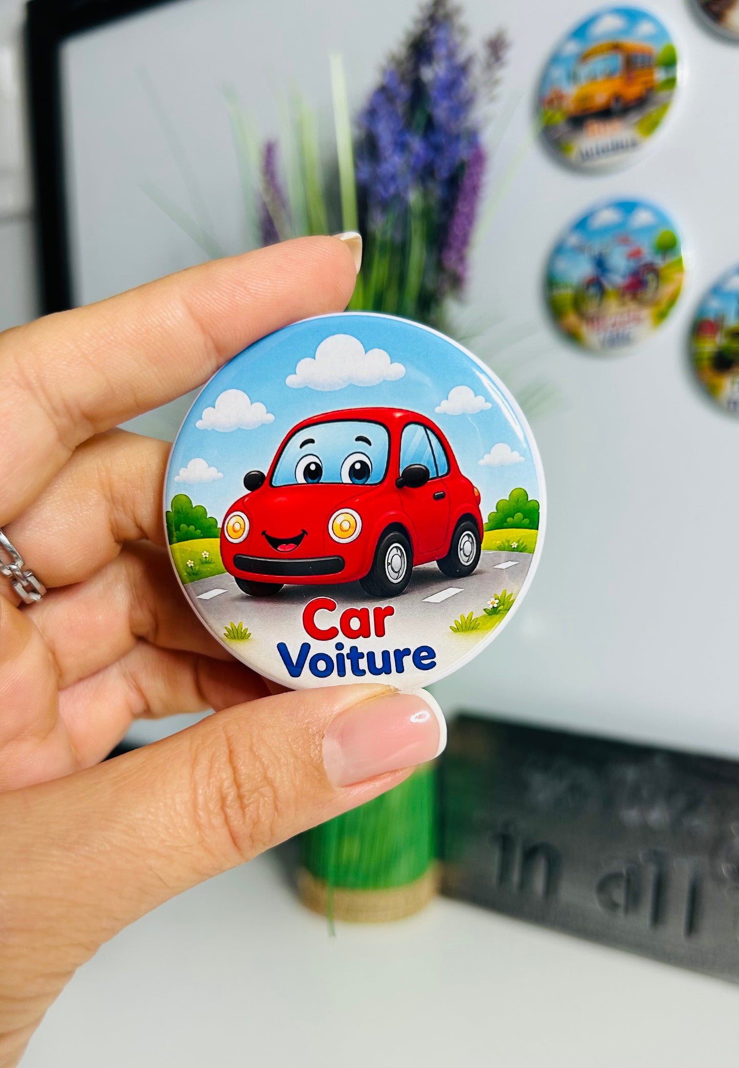 Transport Magnets for Kids | Set of 7