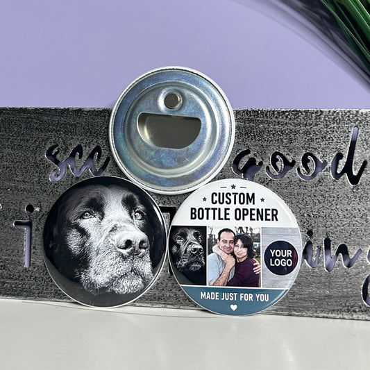 Custom Photo Bottle Opener Magnets